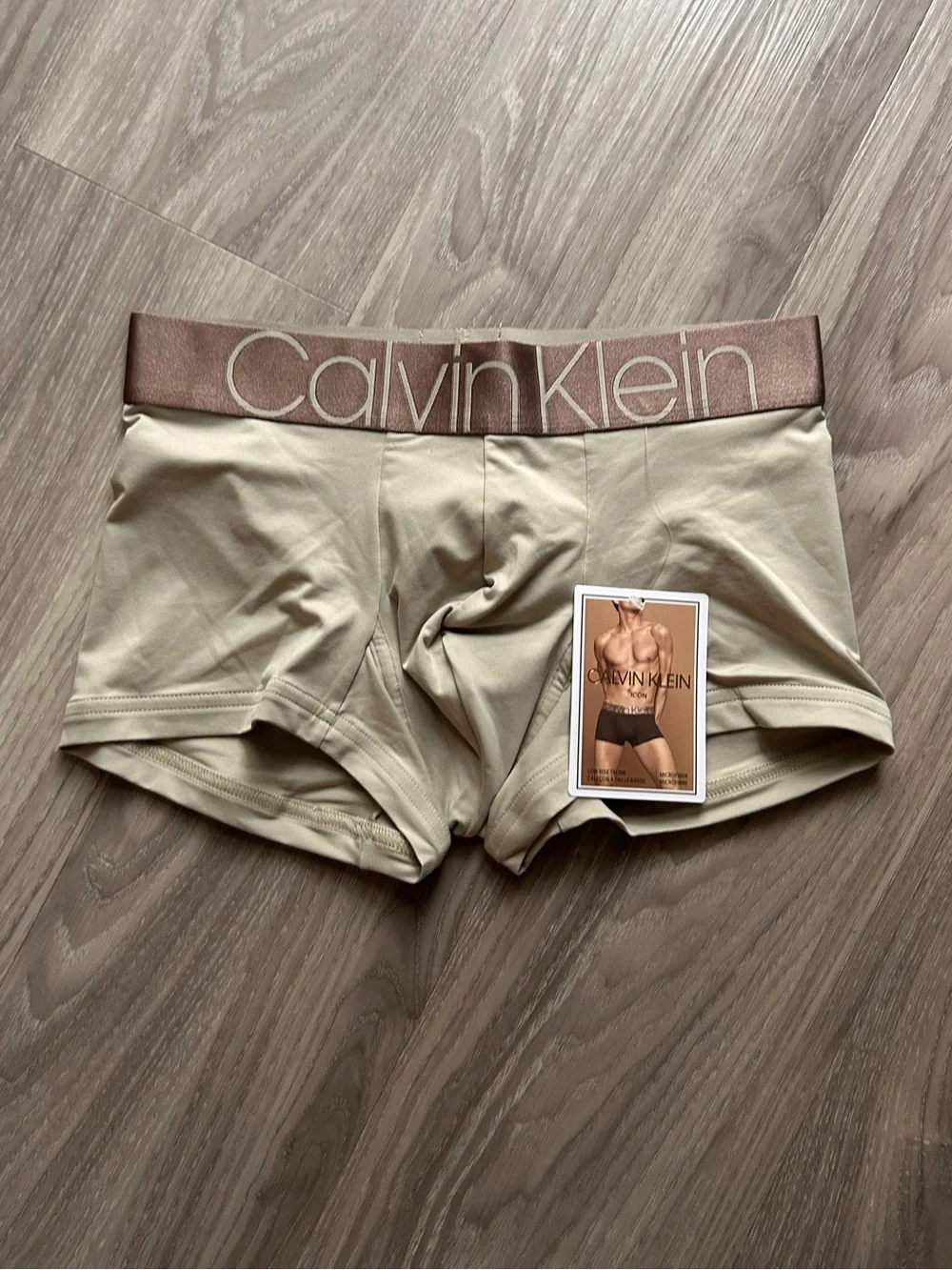 Calvin Klein | Icon Micro Low Rise Trunks in Grey Moss (Small)